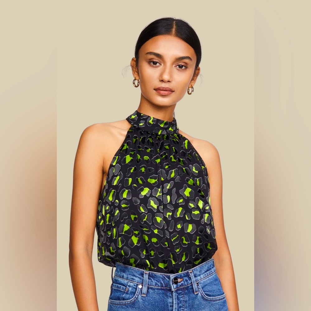 ALICE + OLIVIA Kingsley Halter top NWT